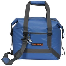 Cobalt Soft Sided Cooler Tote 30 can leakproof 18x16x7