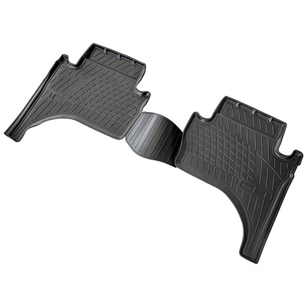 3D Gummi Fussmatten Hinten Passend FüR Mitsubishi L200 | 2015-2023 | Passgenau-image