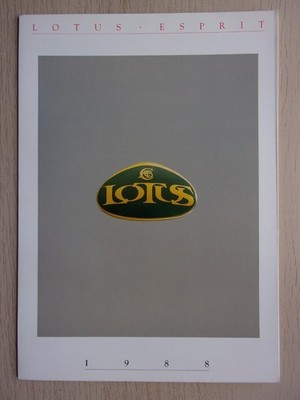 LOTUS ESPRIT & ESPRIT TURBO orig 1988 UK Mkt Sales Brochure