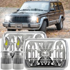 For 1986-1995 Jeep Wrangler Yj 1984-2001 Cherokee Xj 5x7 7x6 Led Headlights