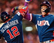 AARON JUDGE 8x10 PHOTO KYLE  SCHWARBER NEW YORK YANKEES WM