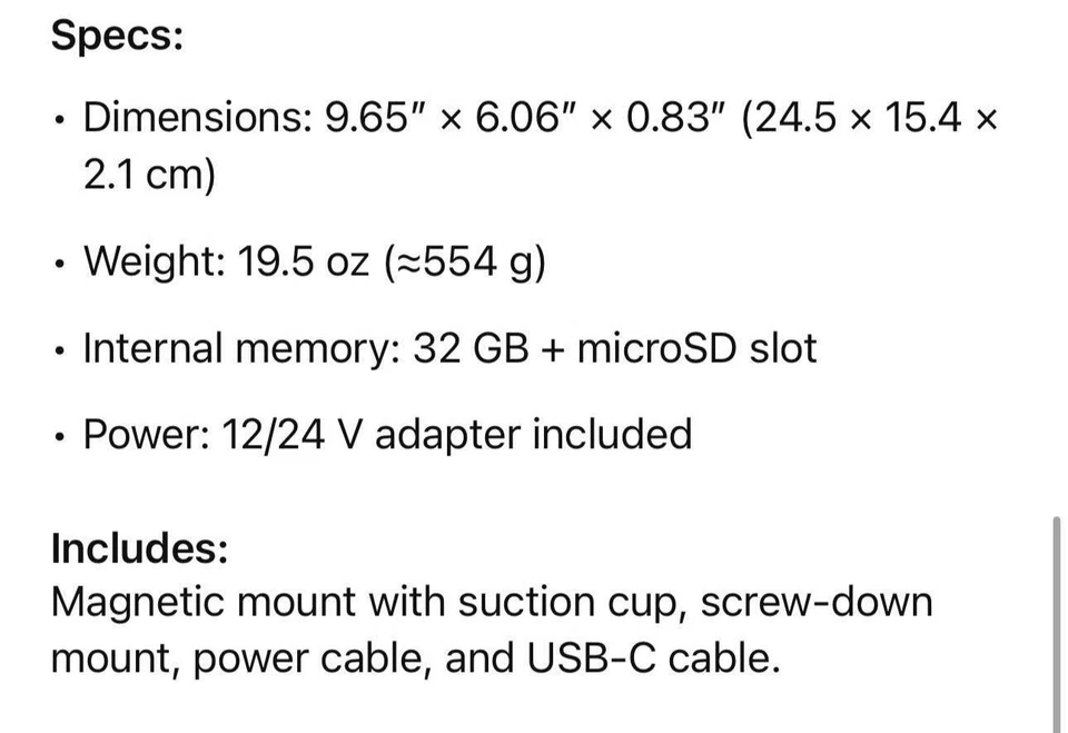 Garmin dezl OTR710 (010-02739-00) 7'' GPS Truck Navigator - Image 4 of 4