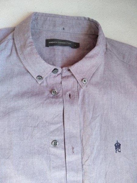 Men French Connection Shirt Pink Cotton 40 /L / 48