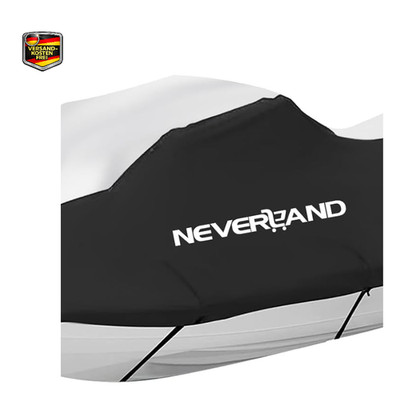 Jet Ski Bootsabdeckung 210D Oxford Schutzplane Motorbootabdeckung Schwarz Silber