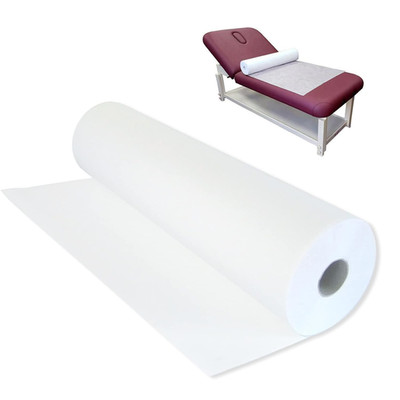 Disposable Non-Woven Bed Sheet 31'' X 70'', 50 Pcs of 1 Roll Spa Bed Waterproof Be
