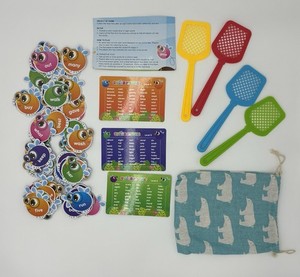 220 Sight Word Swat Educational Game - 4 Fly Swatters Reading Game Red Words