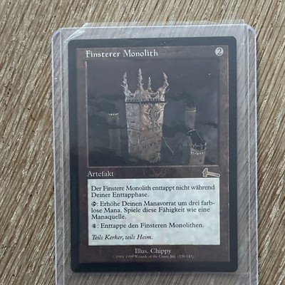 Magic: The Gathering Finsterer Monolith Artefakt Deutsch 1999 Manakosten 2