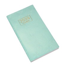 Daily Planner Notebook, 6.8 x 3.8" 2026 to Do List Notebook, Laser Green