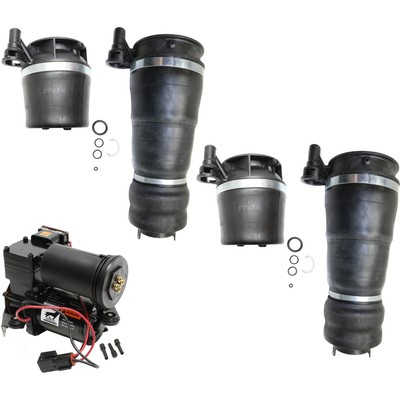5 Piece Air Suspension Kit Front & Rear Air Springs w/ Compressor for Ford