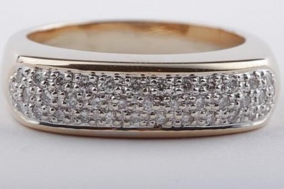 Brillant Diamant Ring 14kt 585 Gelbgold Christ Grösse 57 -