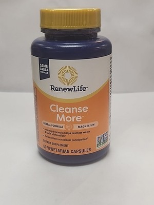 ReNew Life Cleanse More Overnight Constipation Relief - 60 Capsules
