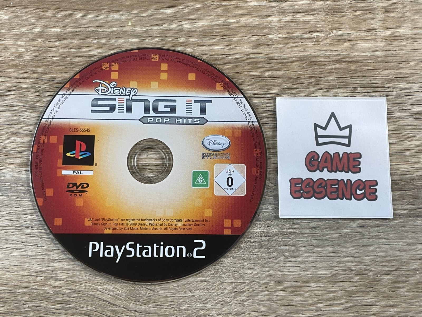 CD SEUL Disney Sing It Pop Hits PS2 PAL EUR Sony PlayStation 2