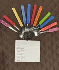 Set Of 11 Multicolor Garden Vegetable Markers - 8”