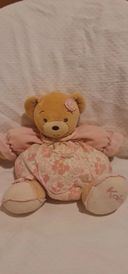 Doudou Peluche Boule Ours Lili  Rose Kaloo 30 cm Ancien Modèle TBÉ  - Photo 1/1