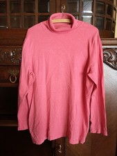 Monari Feinstrickpullover Größe 46 Rollkragen Lachsrot