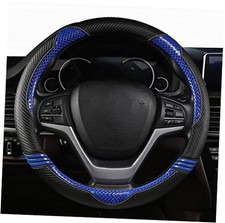 Cat Steering Wheel Cover For Women Girl Universal Microfiber Leather Car B Blue