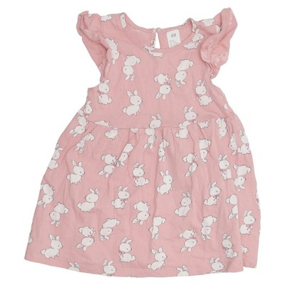 H&M, Kleid, Größe: 86, Pink/Mehrfarbig, Baumwolle, Sonstiges, Mädchen #ELH