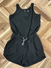 Athleta Girl All In Romper Jumpsuit 1-Piece Black Size XS