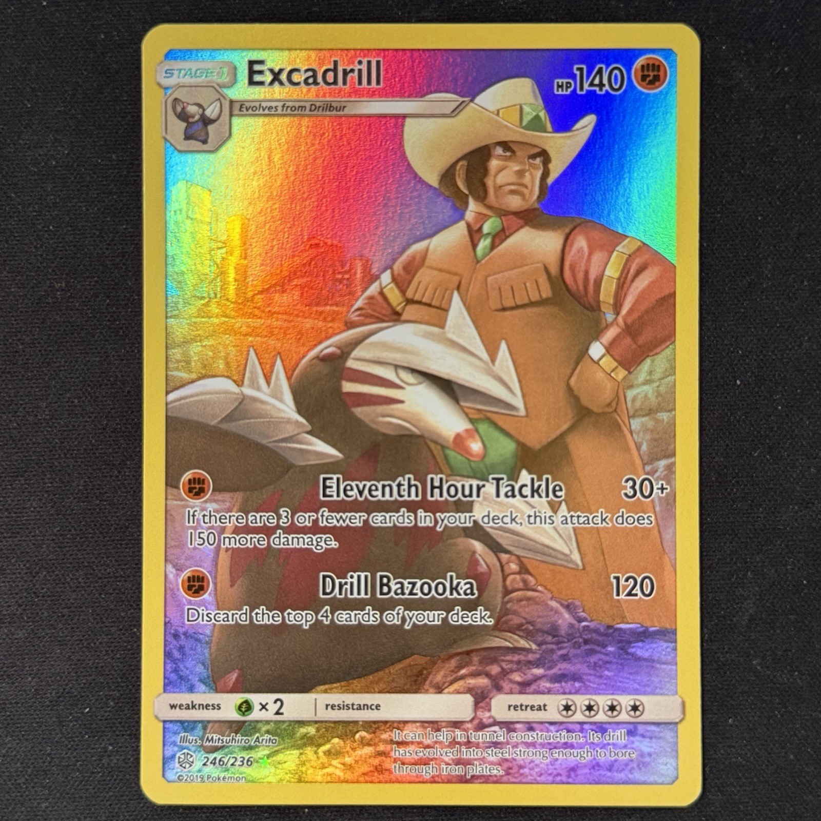 2019 Pokemon Cosmic Eclipse SM12 #246/236 Excadrill