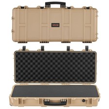 VEVOR Hard Rifle Case IP67 Waterproof Rifle Storage Case with Pre-cut Foam Khaki