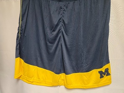 Mens Profile Varsity Univ of Michigan Wolverines B&T NCAA Poly Athletic Shorts