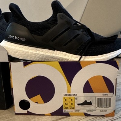 adidas UltraBoost 3.0 Core Black Primeknit Cushioned Rubber Sole Men's Sneakers