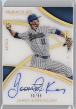 2015 Panini Immaculate Collegiate Rookie Numbers 50/99 James Kaprielian Auto w4n