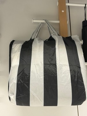 SKYNKE Shopping laundry Bag black striped 17 ¾x14 ¼'' 50517680 505.176.80 Ikea