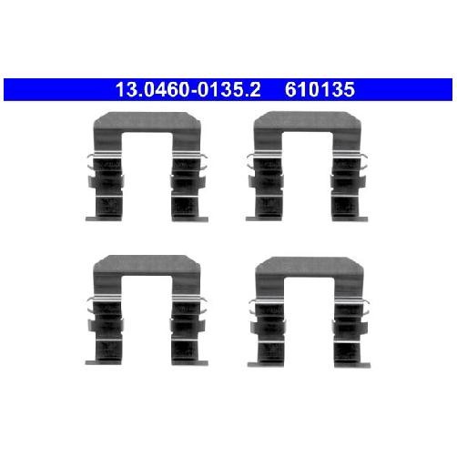 ZubehöRsatz Scheibenbremsbelag FüR Chevrolet Captiva C140 06 Bis 26 ATE LU1 LD9-image