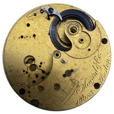 Antique N 1868 E. Howard Co 17 Jewel Pocket Watch Movement 69 Unadjusted USA