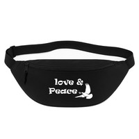 Bauchtasche Love & Peace Geschenkidee Love & Peace Geschenk PräSent Mitbringsel