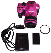 NEAR MINT Incl. Custom PENTAX K-r Digital Camera Pink Body w/18-55mm Set CMR1