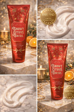 Bath Body Works Snowy Citrus Swirl Body Cream 8oz Holiday RARE HTF
