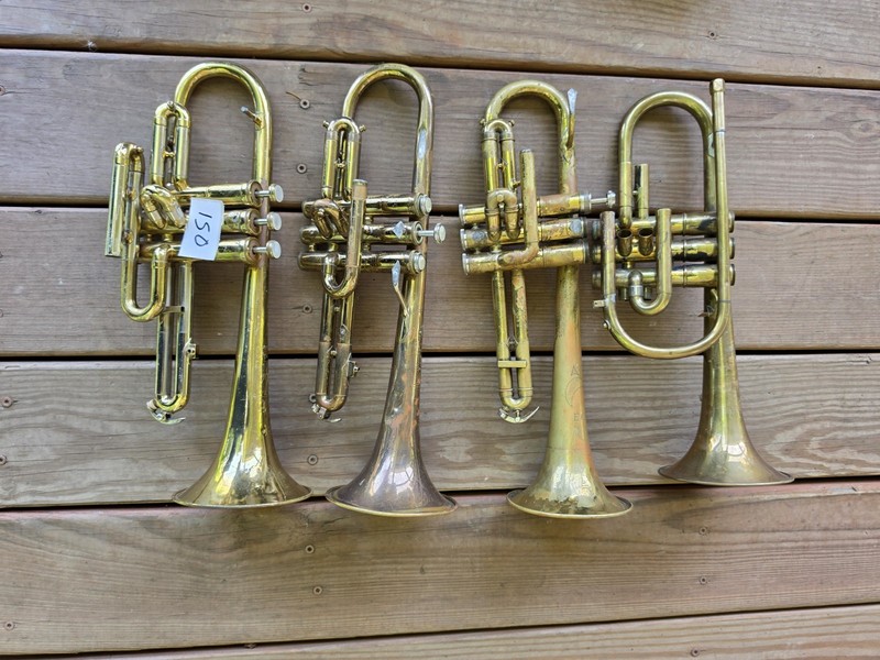 4 Cornet For Parts Or Repair Conn Bundy Olds Blessing