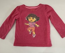 Dora The Explorer Nickelodeon Pink Long Sleev...