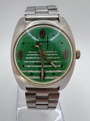 Vintage Sport Time Mystery Dial Football Mechanical Watch Men s Unique 