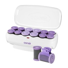 Hot Rollers for Long, Medium  Short Hair, 12 Ceramic Flocked 1 -Inch and 1 -Inc