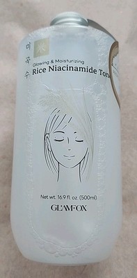 New GLAMFOX - Rice Niacinamide Toner Glowing & Moisturizing - 16.9 oz