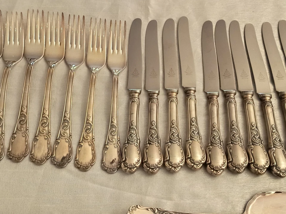 Silberbesteck Rokoko Solingen 12 Personen 72 Teile - Bild 4 von 4