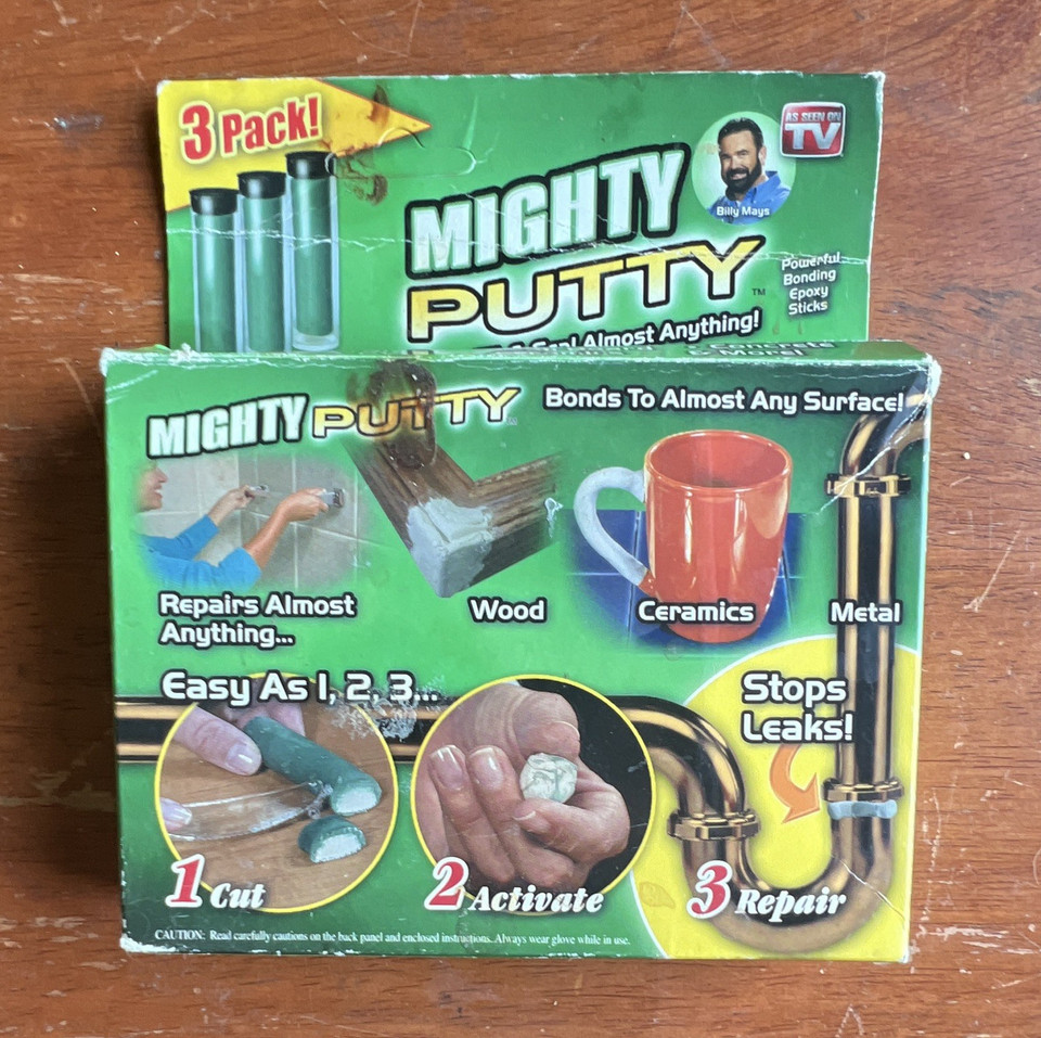 Course Putty NOS Mighty Putty Epoxy Sticks Powerful Bonding Repair 3 Pack As Seen on ...