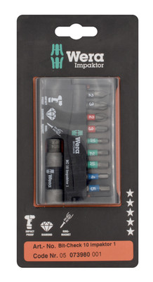 Bit-Check 10 Impaktor 1 SB, 10-teilig Bit-Satz