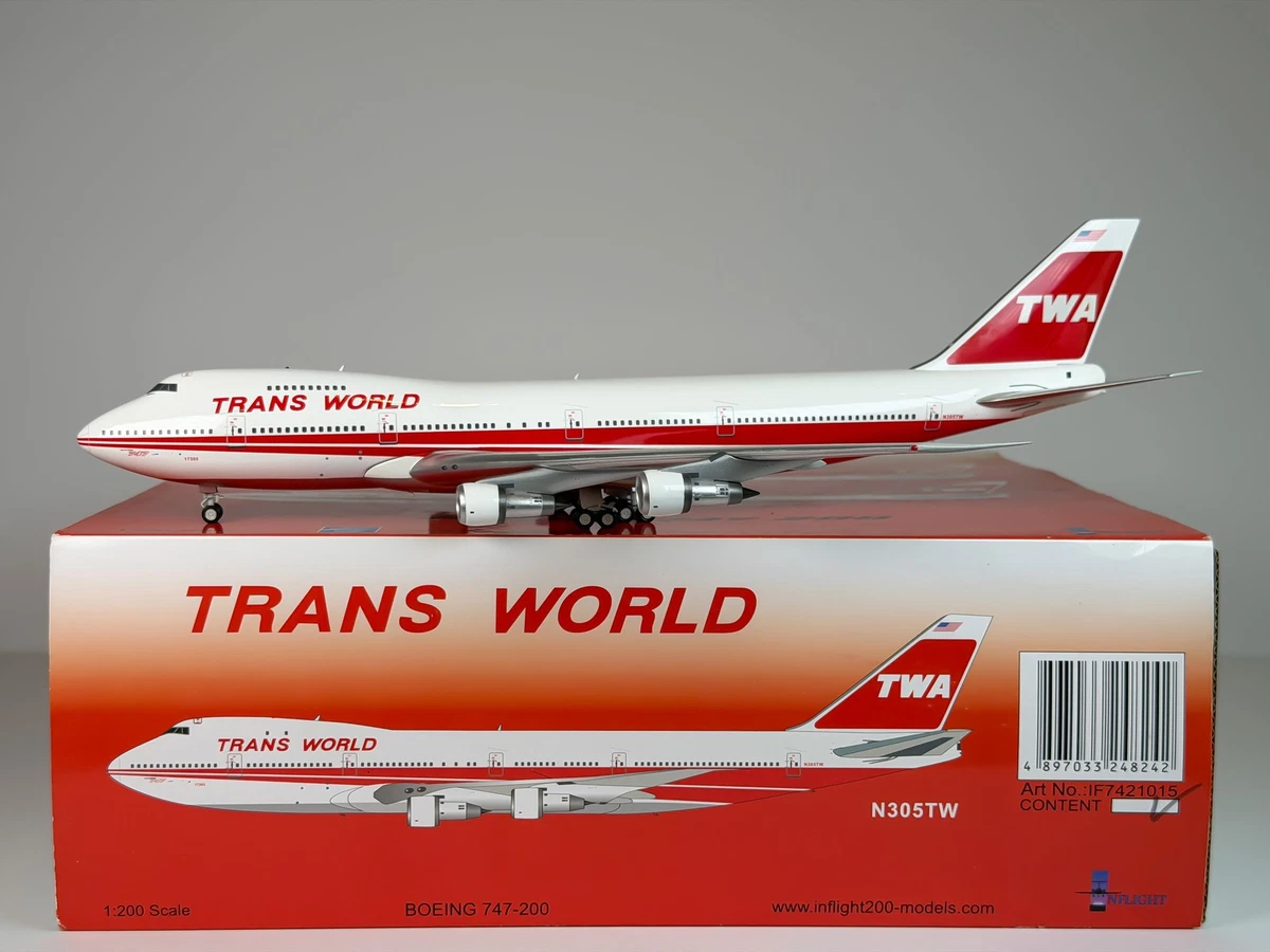 InFlight 200 Boeing 747 1:200 Scale Contemporary Diecast Aircraft