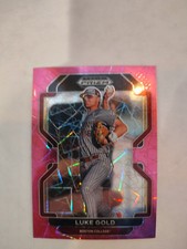 2022 Panini Prizm Draft Picks - Neon Pink Velocity Prizm #PDP147 Luke Gold (RC)