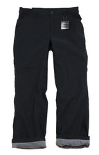 Eddie Bauer Fleece Lined Tech Men's Pants W34 L30 Water Resistant Black UPF 50