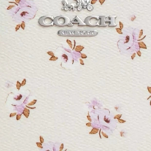 Borsa fotocamera Coach Cba70 Mini Jamie stampa floreale gesso multi nuova con etichette