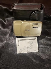 DS Max Silver Camera PN-955 35mm Optical Lens W/Optional Flash W/Case & Instr 