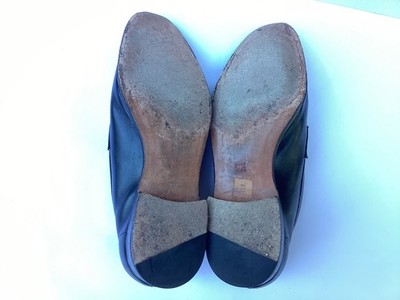 Black Meermin Silver Horse Bit Goodyear Welted Loafers 9.5  display picture 1