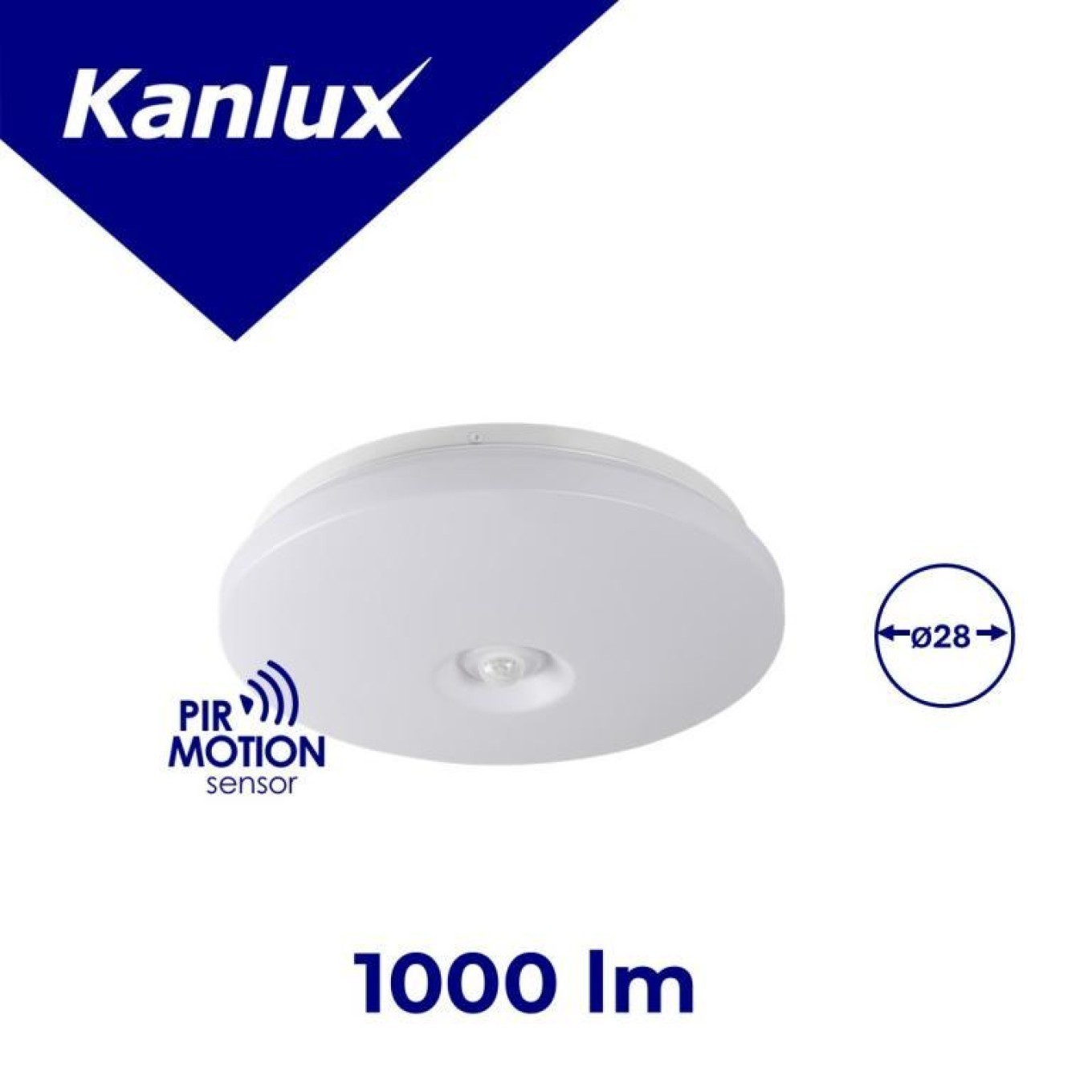 Fogler E 12W NW LED Plafonier with motion detector round 18122