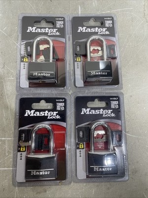 NEW Master Lock Size 4 Keyed Lock 141DLF for Sheds Gates and Storage Lockers 4pk