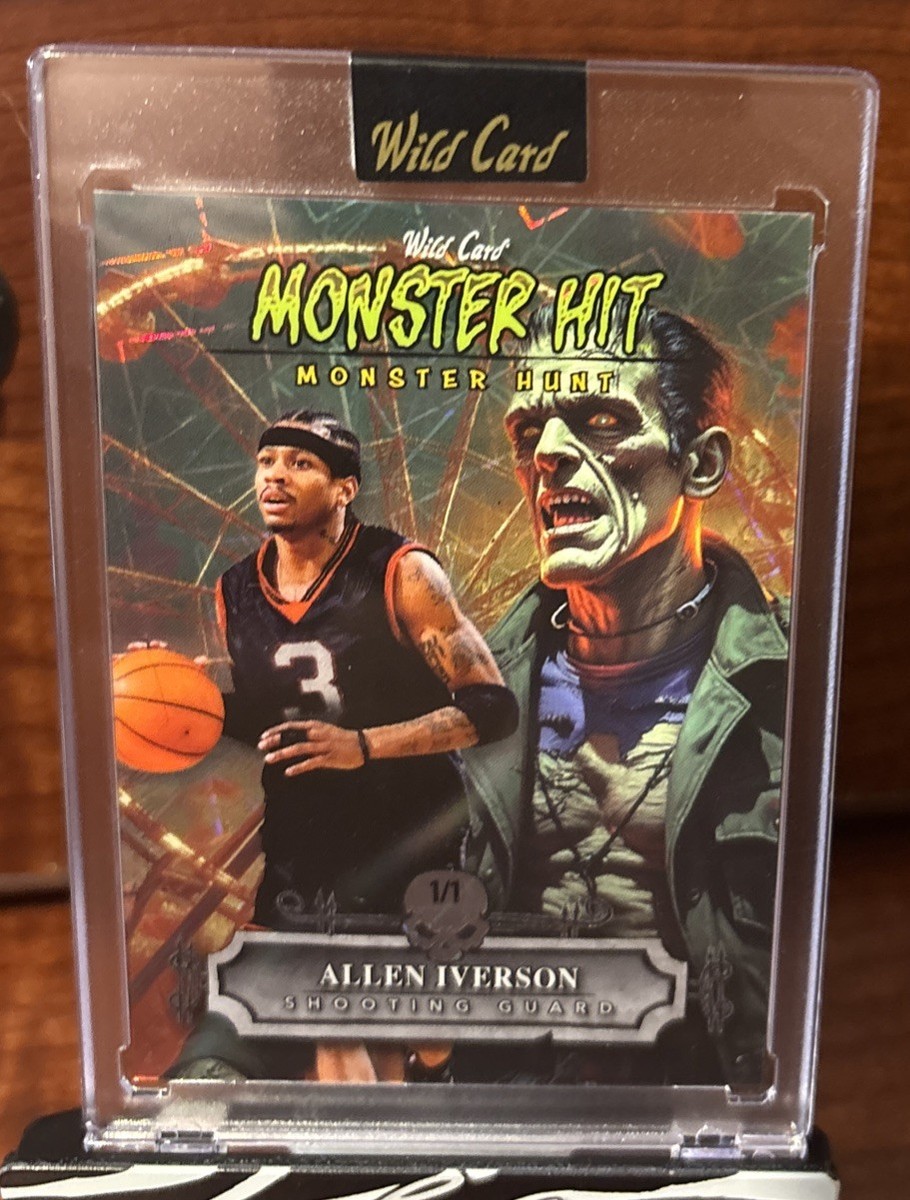 2025 Wild Card HAUNTED HITS ALLEN IVERSON Monster Hunt RARE SSP 1